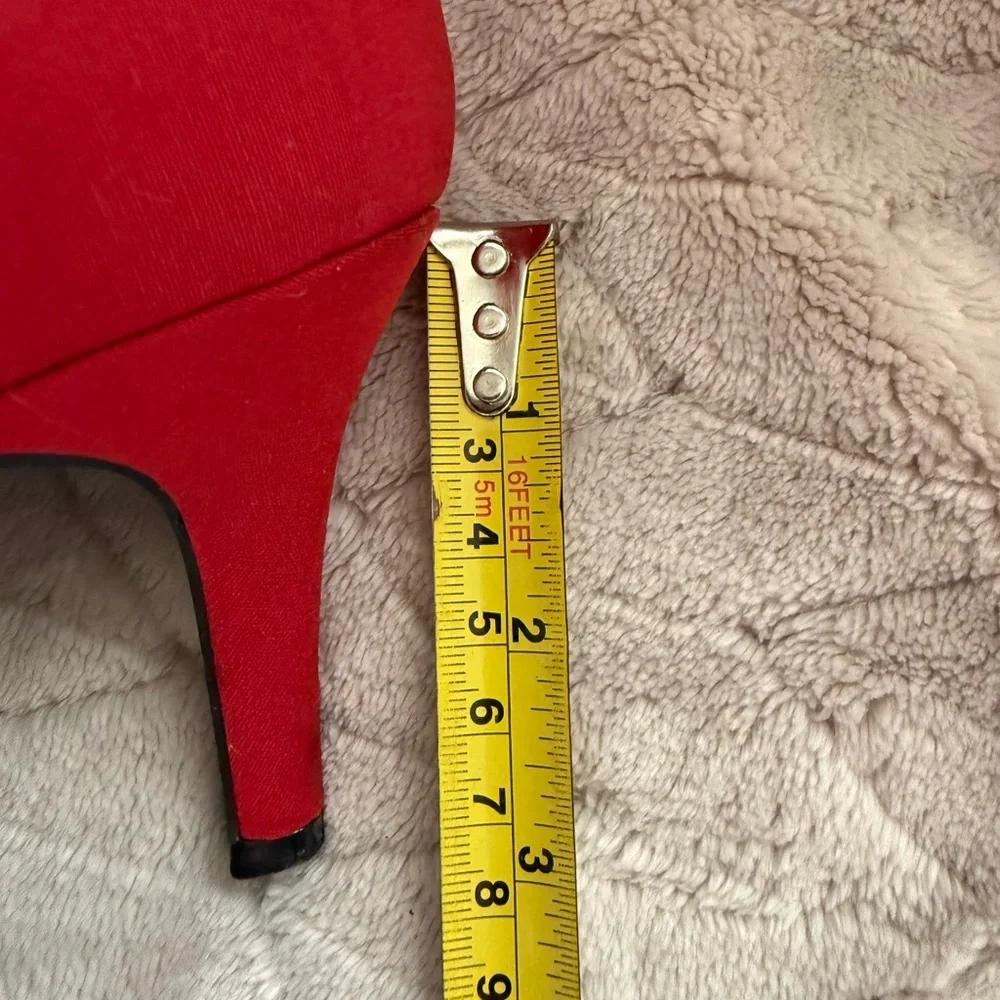 Life Stride Red Pointed-Toe Strappy Pumps - Picture 5 of 6
